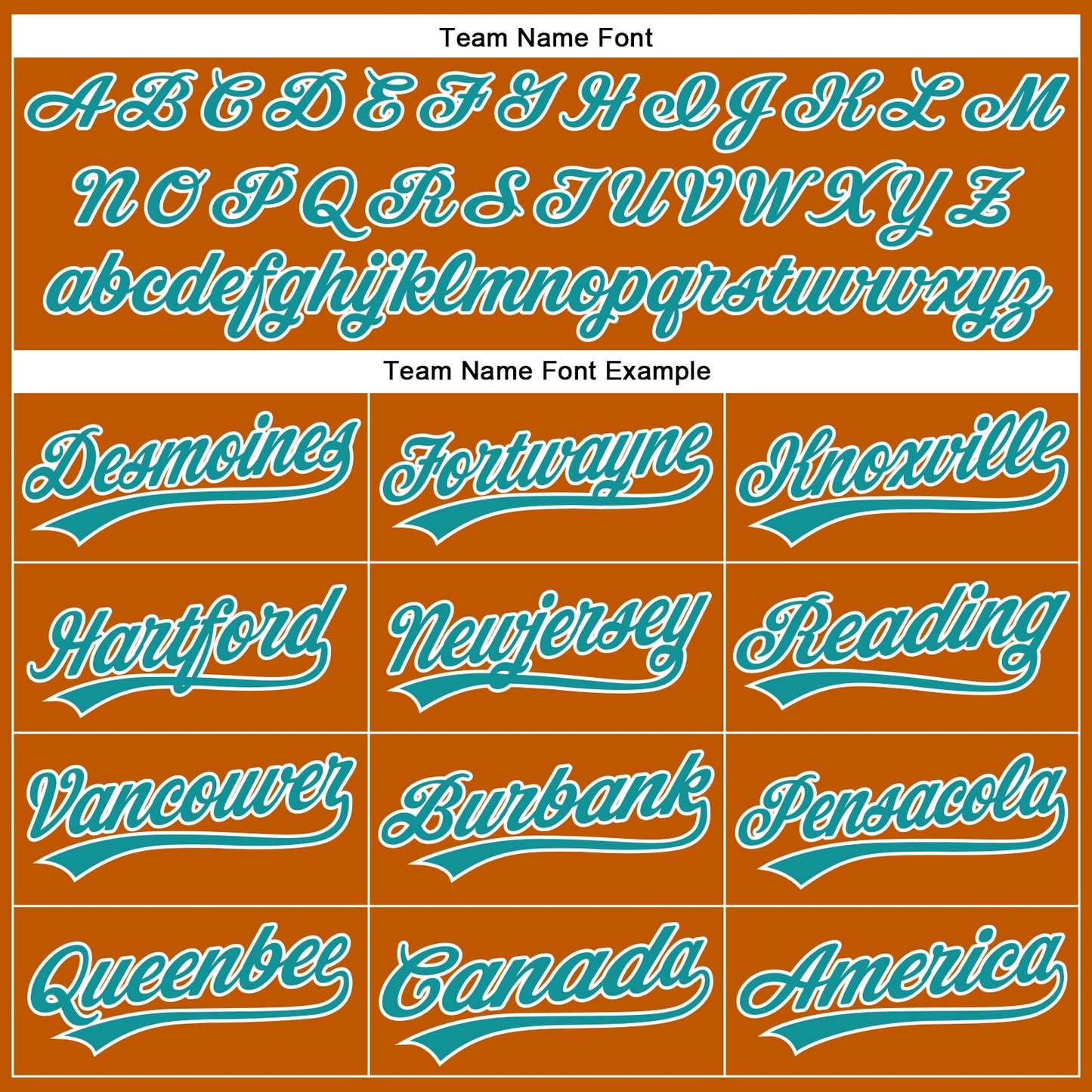 Custom Texas Orange Teal-White Authentic Baseball Jersey view 4