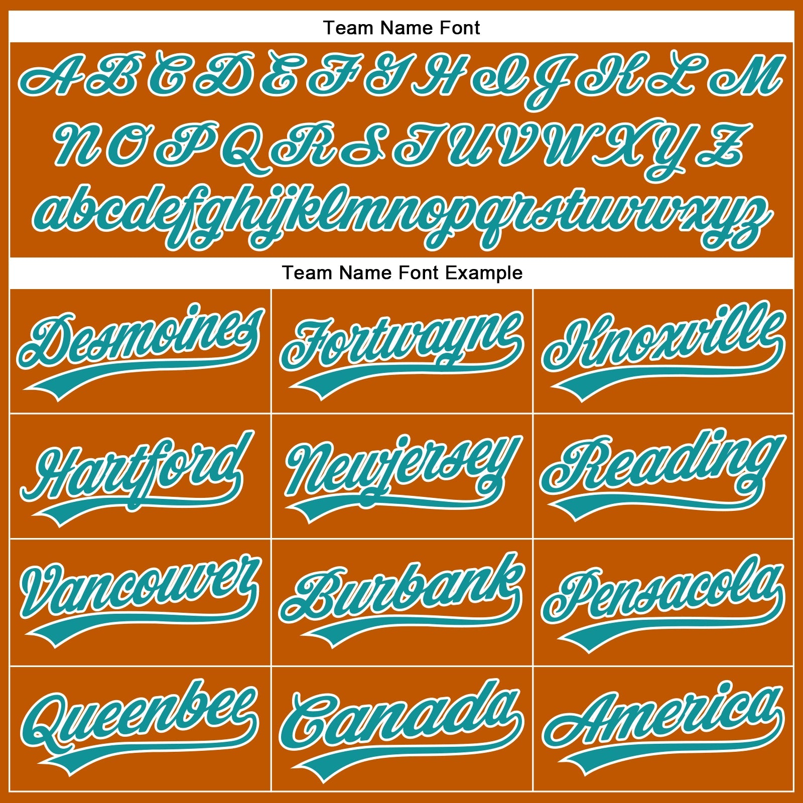 Custom Texas Orange Teal-White Authentic Baseball Jersey view 4
