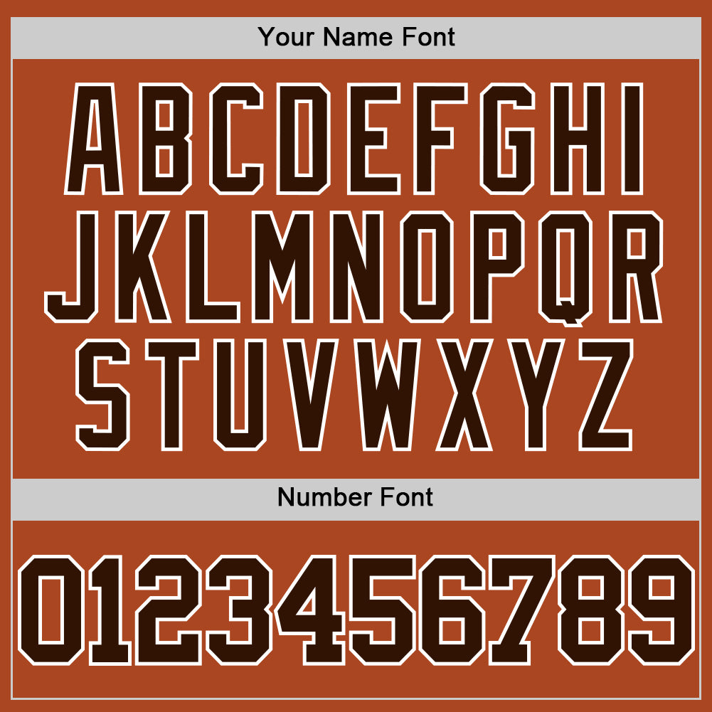 Custom Texas Orange Brown-White Authentic Basketball Jersey view 4