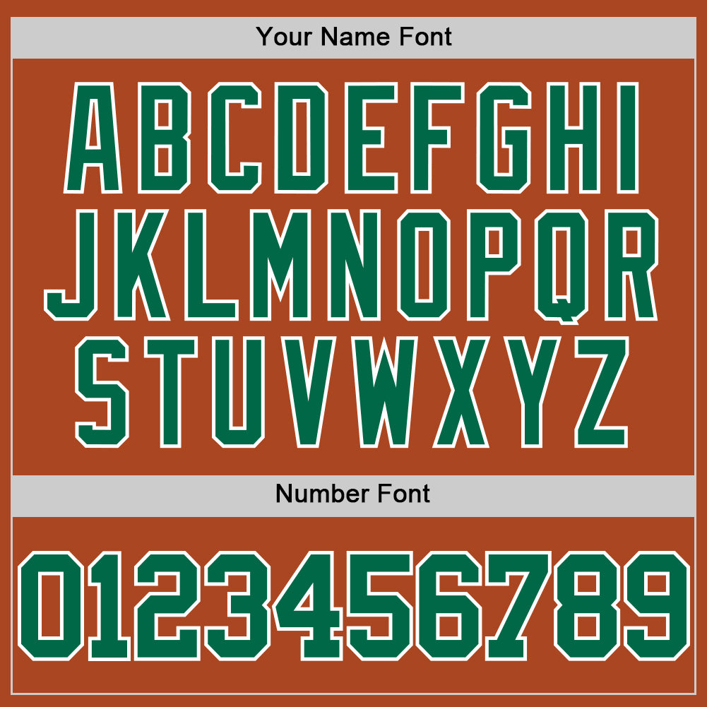 Custom Texas Orange Kelly Green-White Authentic Basketball Jersey view 4