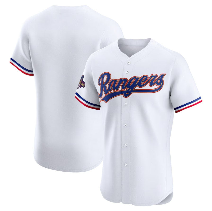 Texas Rangers 2024 Gold Collection Elite Jersey – White Baseball Jerseys - Main View