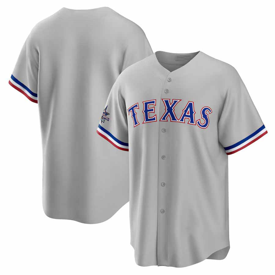 Texas Rangers 2025 All-Star Game Away Replica Jersey - Gray Stitched Baseball Jersey - Main View