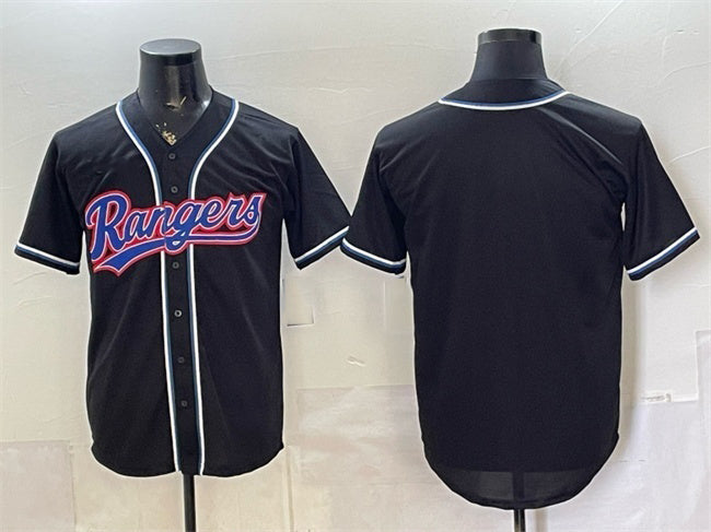Texas Rangers Blank 2026 Fashion Replica Black Out Stitched Baseball Jersey - Main View
