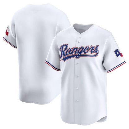 Texas Rangers Home Limited Jersey - White Baseball Jersey - Main View