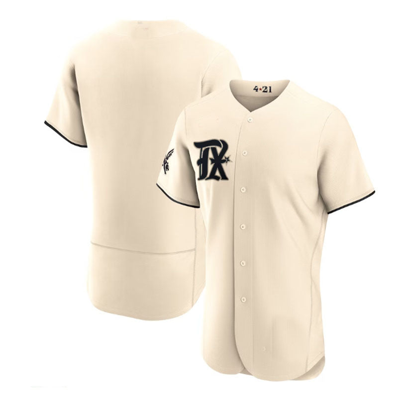Texas Rangers Cream 2023 City Connect Authentic Jersey Baseball Jerseys - Main View