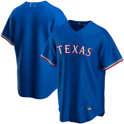 Texas Rangers Royal Alternate Replica Team Jersey Baseball Jerseys - Main View