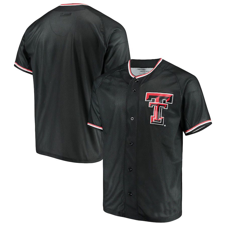 T.Tech Red Raiders Under Armour Performance Replica Baseball Jersey Black Stitched American College Jerseys - Main View