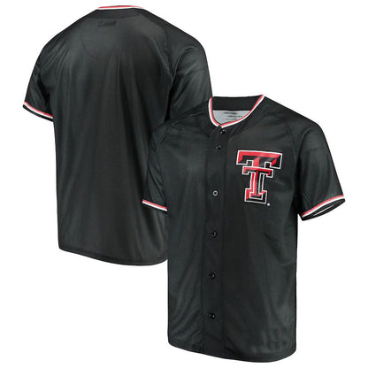 T.Tech Red Raiders Under Armour Performance Replica Baseball Jersey Black Stitched American College Jerseys - Main View