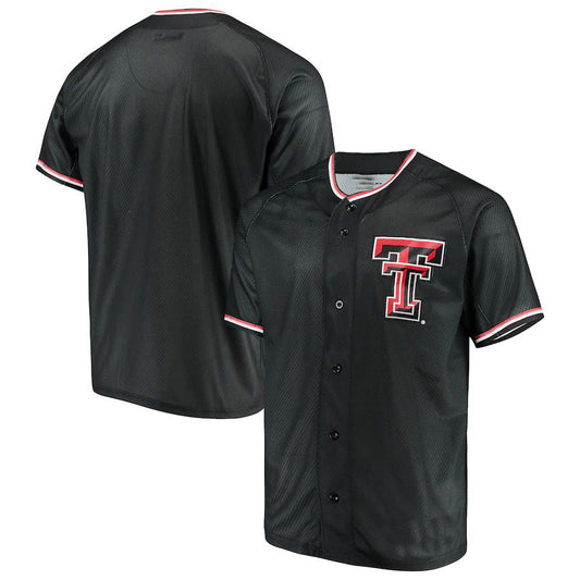 T.Tech Red Raiders Under Armour Performance Replica Baseball Jersey Black Stitched American College Jerseys - Main View