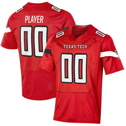 Custom T.Tech Red Raiders Under Armour Pick-A-Player NIL Replica Football Jersey Red Stitched American College Jerseys - Main View