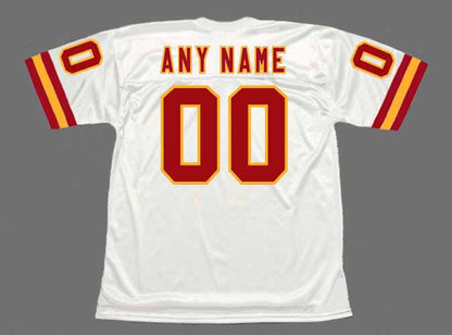 Custom KC.Chiefs Mitchell & Ness Throwback Collection White Stitched American Football Jerseys - Main View