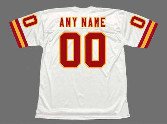 Custom KC.Chiefs Mitchell & Ness Throwback Collection White Stitched American Football Jerseys - Main View