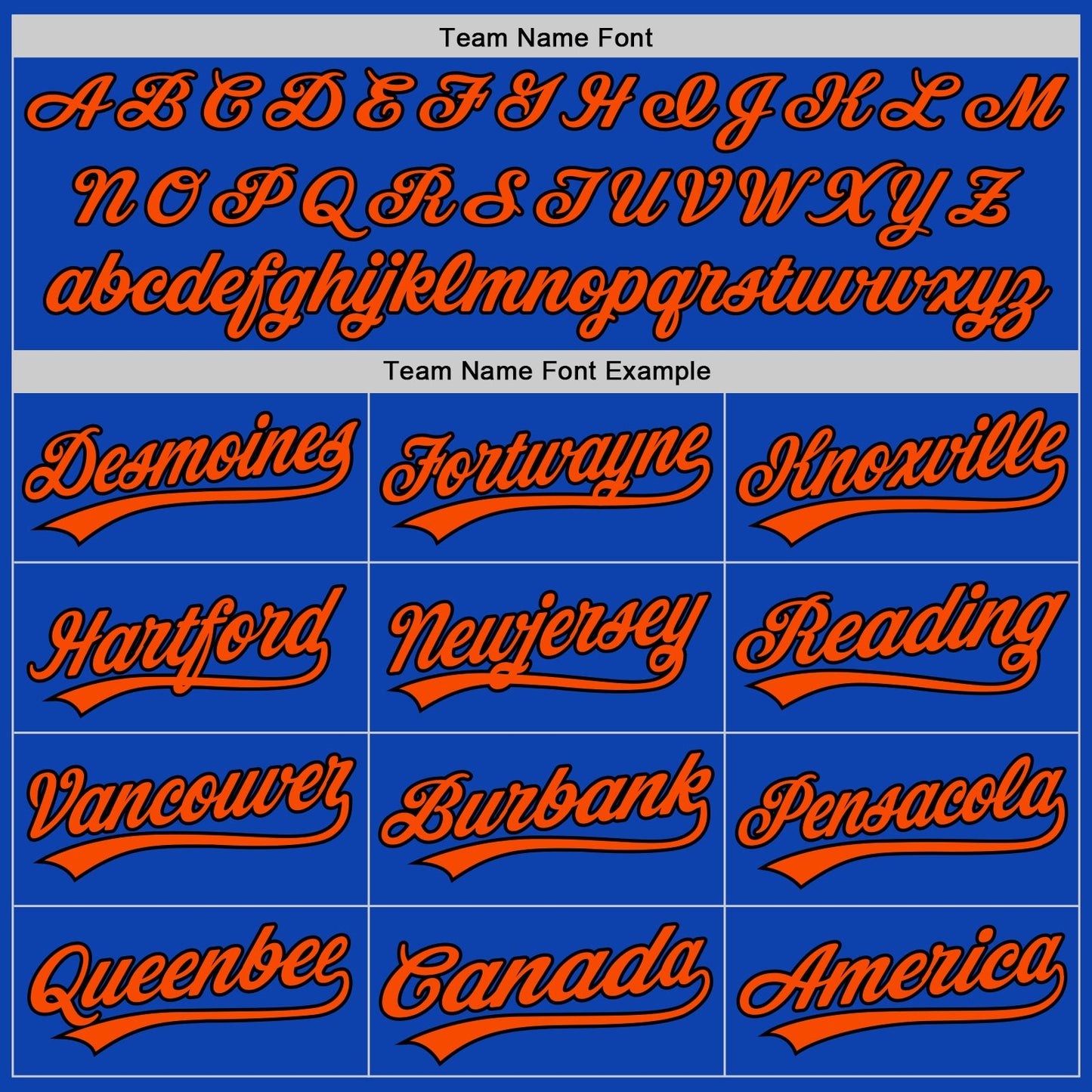 Custom Thunder Blue Orange-Black Authentic Baseball Jersey view 4