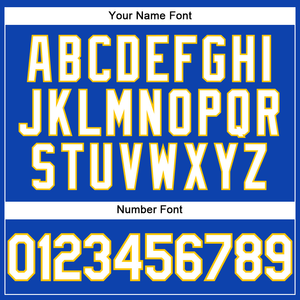 Custom Thunder Blue White-Yellow Performance T-Shirt view 4
