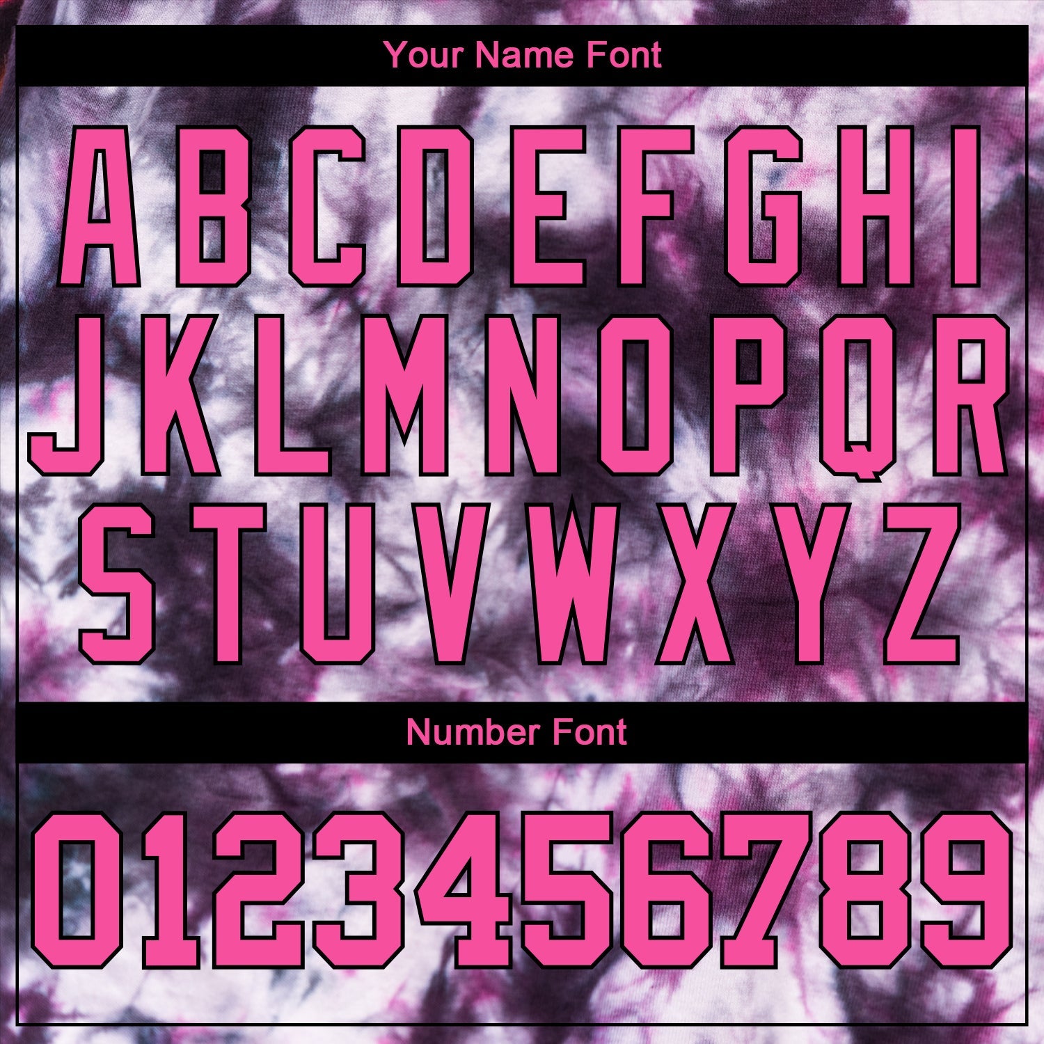 Custom Tie Dye Pink-Black 3D Authentic Baseball Jersey view 5