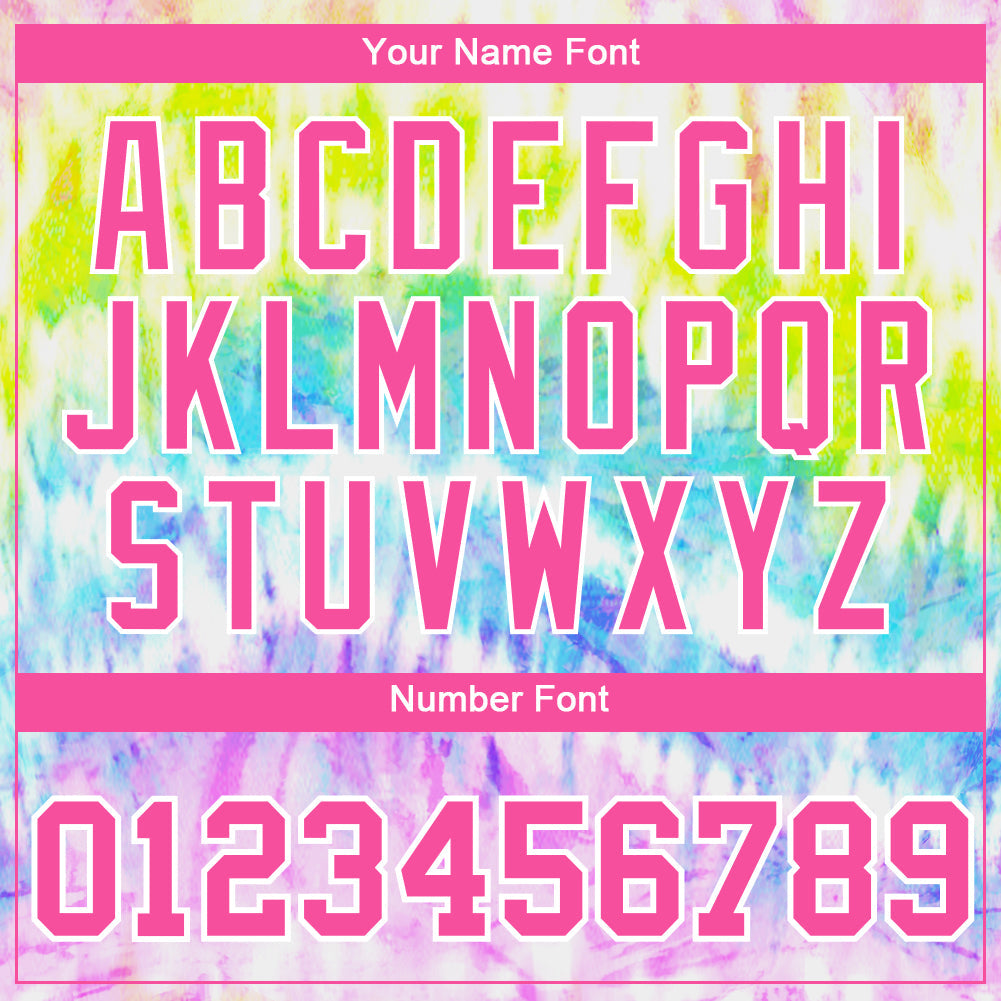 Custom Tie Dye Pink-White 3D Rainbow Performance T-Shirt view 4