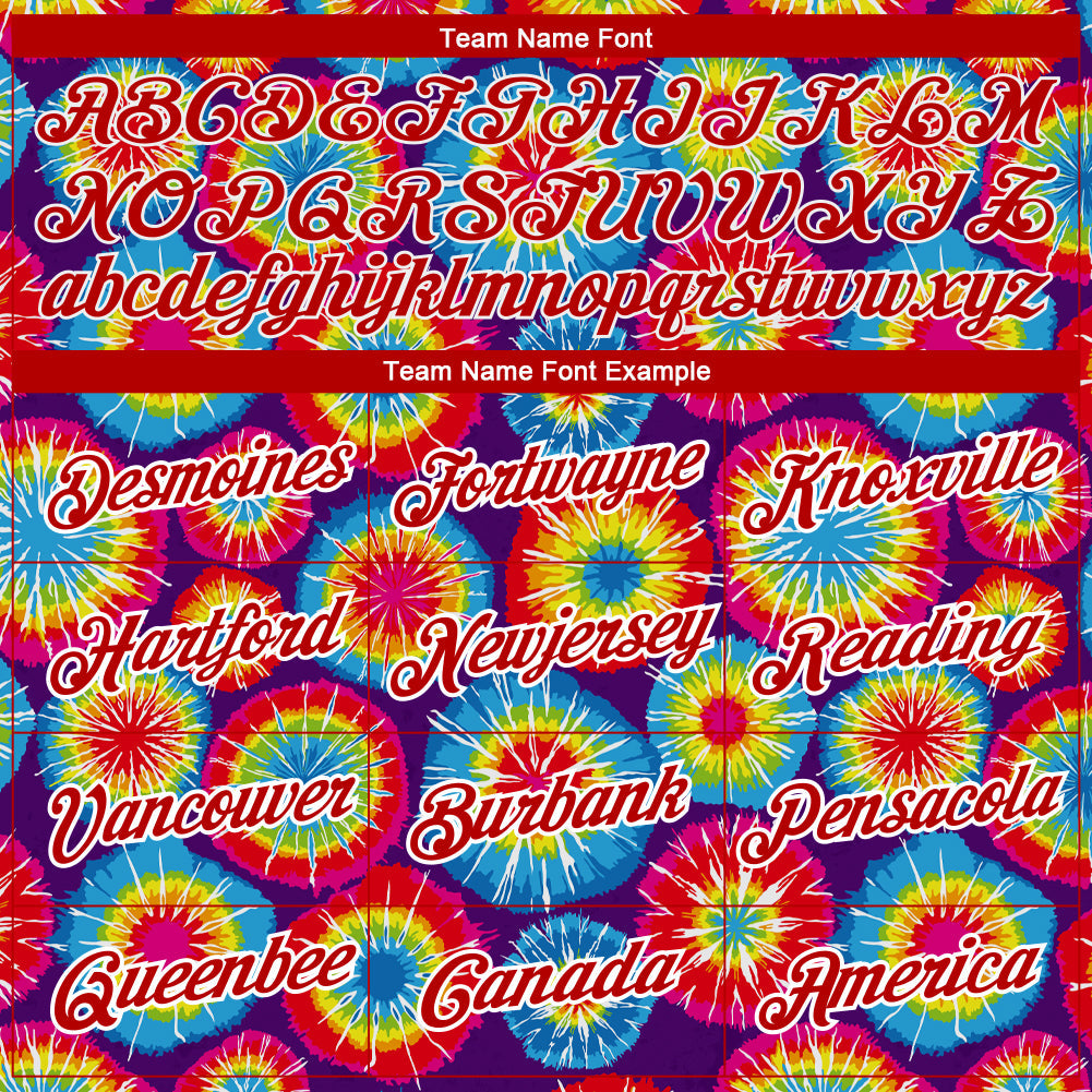 Custom Tie Dye Red-White 3D Performance T-Shirt view 3