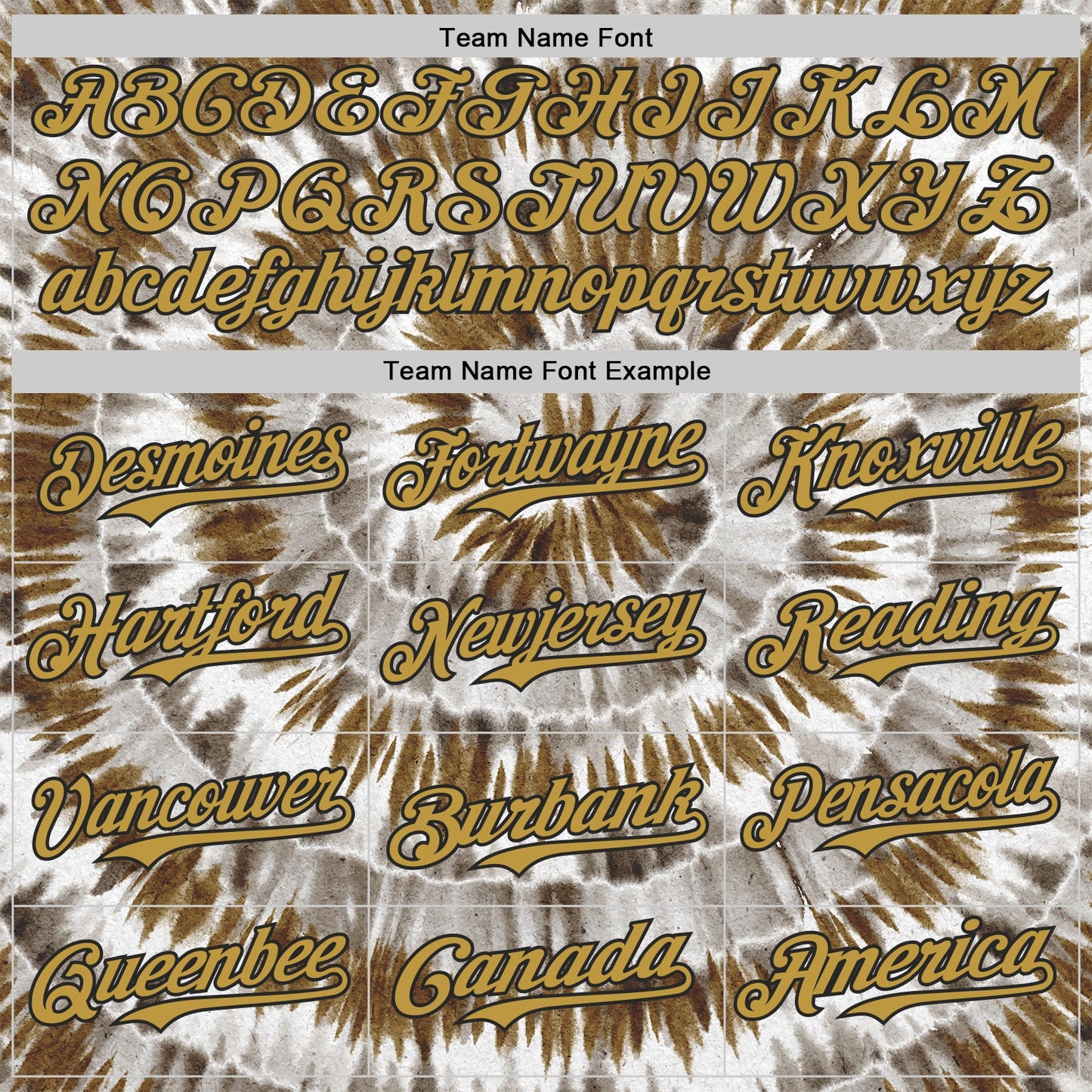 Custom Tie Dye Old Gold-Black Shibori Pattern Authentic Baseball Jersey view 4