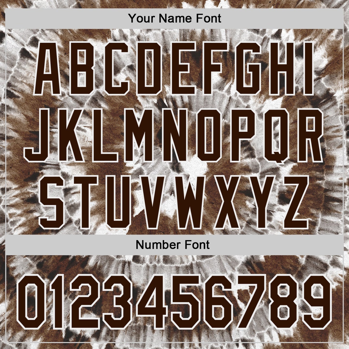 Custom Tie Dye Brown-White Shibori Pattern Authentic Baseball Jersey view 5