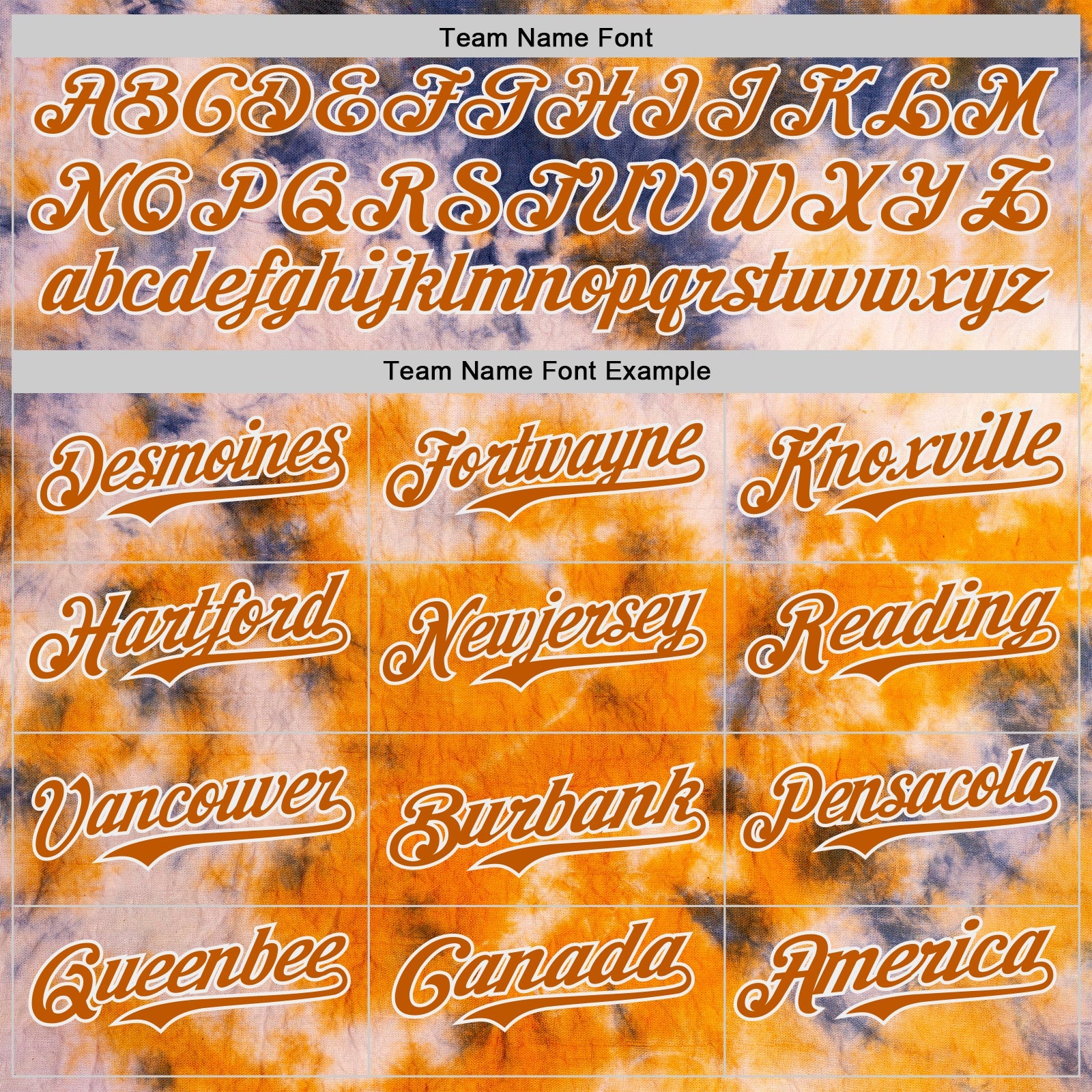 Custom Tie Dye Texas Orange-White Shibori Pattern Authentic Baseball Jersey view 4