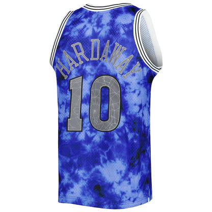 G.State Warriors #10 Tim Hardaway Mitchell & Ness 1990-91 Galaxy Swingman Jersey Blue Stitched American Basketball Jersey - Main View
