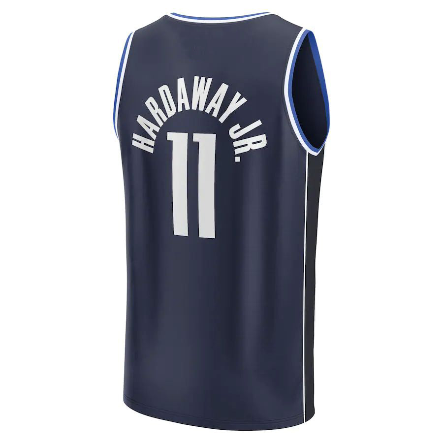 D.Mavericks #11 Tim Hardaway Jr Fanatics Branded 2022-23 Fast Break Replica Jersey Statement Edition Navy Stitched American Basketball Jersey - Main View