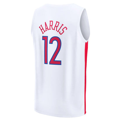 PH.76ers #12 Tobias Harris  Fanatics Branded 2022-23 Fastbreak Jersey City Edition White Stitched American Basketball Jersey - Main View