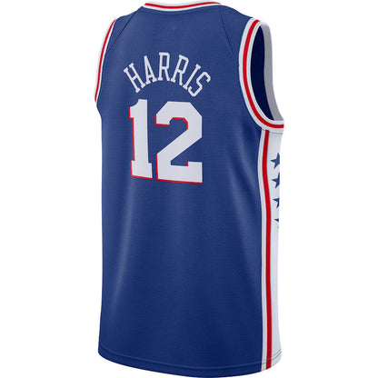 PH.76ers #12 Tobias Harris 2020-21 Swingman Jersey Royal Icon Edition Stitched American Basketball Jersey - Main View
