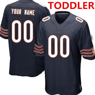 Toddler Custom C.Bears blue game jersey Stitched Jersey Football Jerseys - Main View