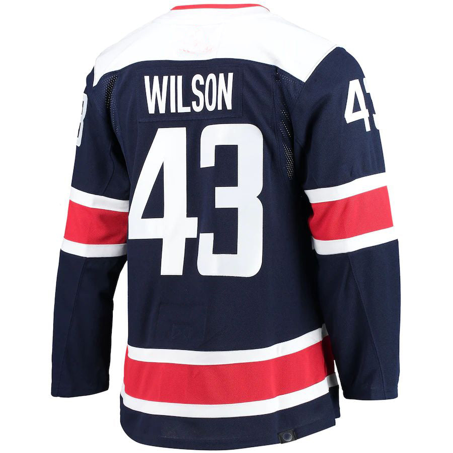 W.Capitals #43 Tom Wilson 2020-21 Alternate Primegreen Authentic Pro Player Jersey Navy Stitched American Hockey Jerseys - Main View
