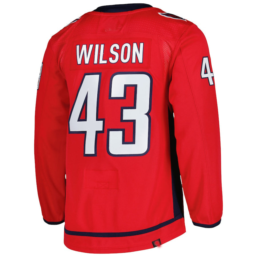 W.Capitals #43 Tom Wilson Home Primegreen Authentic Pro Player Jersey Red Stitched American Hockey Jerseys - Main View