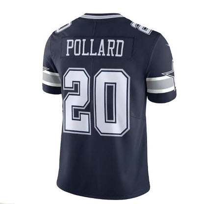 D.Cowboys #20 Tony Pollard 2020 Vapor Limited Jersey - Navy Stitched American Football Jerseys - Main View