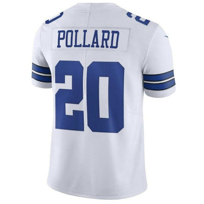 D.Cowboys #20 Tony Pollard White Official Vapor Limited Jersey Stitched American Football Jerseys - Main View