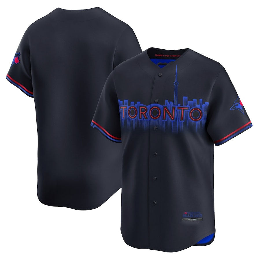 Toronto Blue Jays 2024 City Connect Limited Jersey - Navy Baseball Jerseys - Main View
