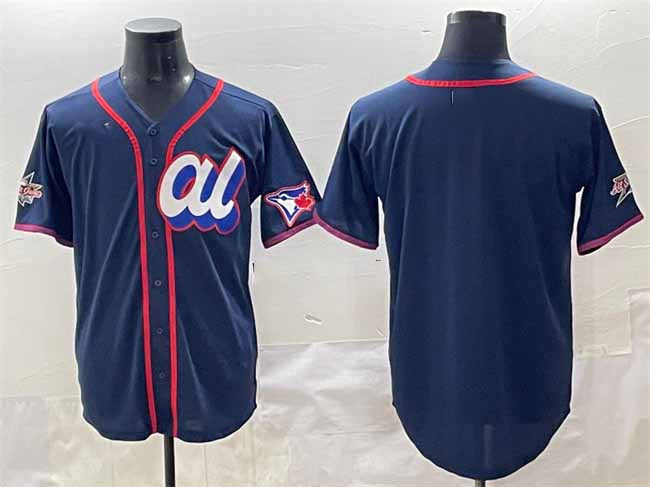 Toronto Blue Jays American League Blank Navy 2025 All-Star Edition Limited Stitched Baseball Jersey - Main View