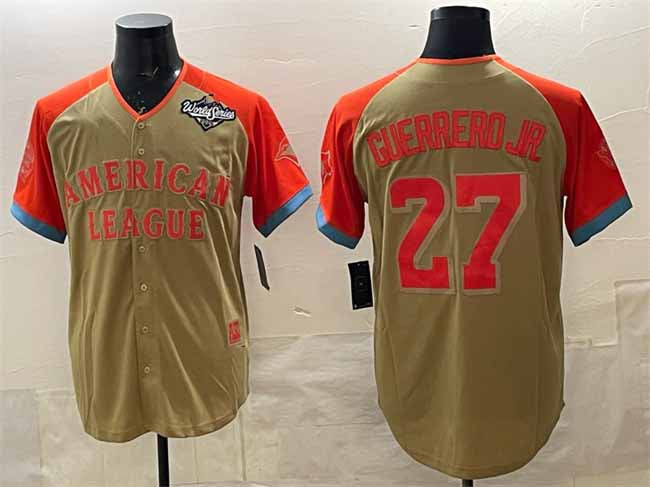 Toronto Blue Jays American League #27 Vladimir Guerrero Jr. Cream All-Star 2025 World Series Limited Stitched Baseball Jersey - Main View