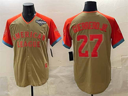 Toronto Blue Jays American League #27 Vladimir Guerrero Jr. Cream All-Star 2025 World Series Limited Stitched Baseball Jersey - Main View