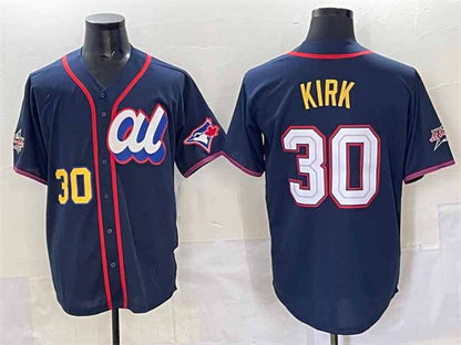 Toronto Blue Jays American League #30 Alejandro Kirk Navy 2025 All-Star Edition Limited Stitched Baseball Jersey - Main View