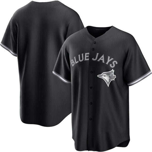 Toronto Blue Jays Blank Black Lights Out Limited Stitched Baseball Jersey - Main View