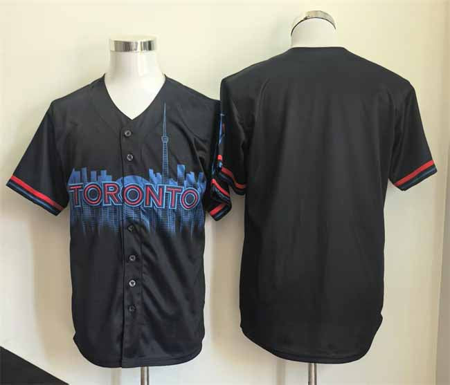 Toronto Blue Jays Blank Navy 2024 City Connect Limited Stitched Baseball Jersey - Main View