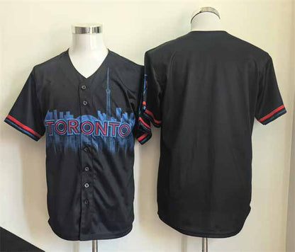 Toronto Blue Jays Blank Navy 2024 City Connect Limited Stitched Baseball Jersey - Main View