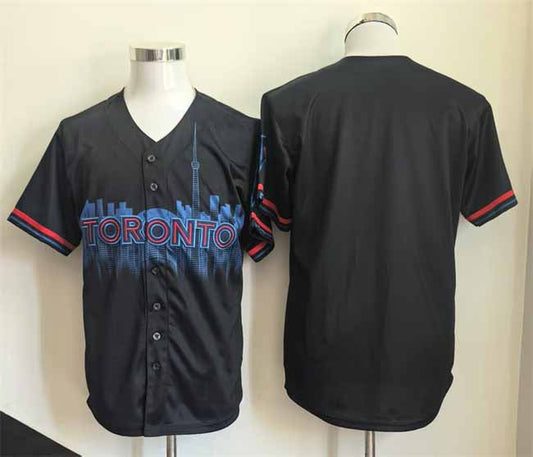 Toronto Blue Jays Blank Navy 2024 City Connect Limited Stitched Baseball Jersey - Main View