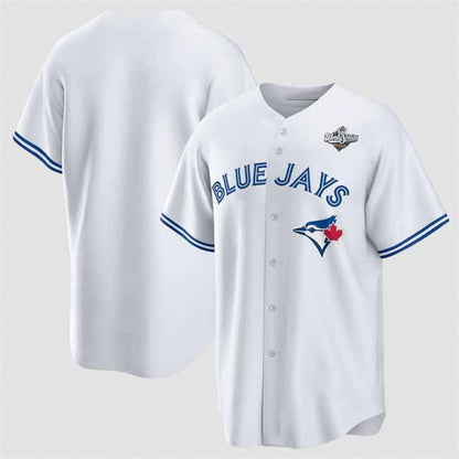 Toronto Blue Jays Blank White 2025 World Series Home Cool Base Stitched Baseball Jersey - Main View