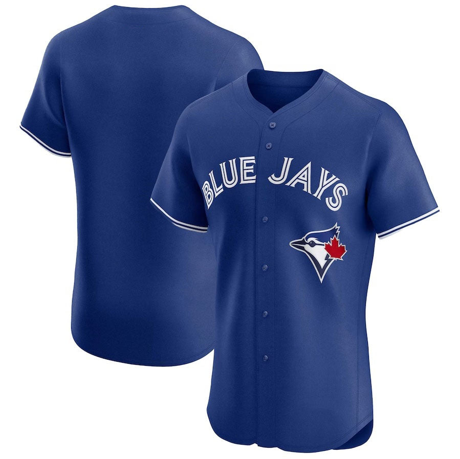 Toronto Blue Jays Home Elite Jersey - Royal Stitched Baseball Jersey - Main View