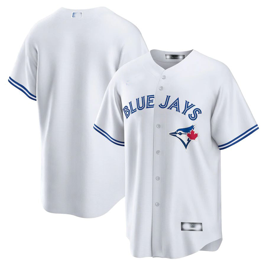 Toronto Blue Jays White Home Blank Replica Jersey Baseball Jerseys - Main View