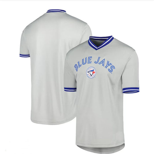 Toronto Blue Jays  V-Neck Jersey - Gray Baseball Jerseys - Main View