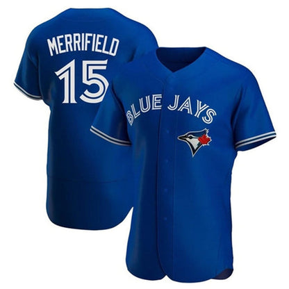 Toronto Blue Jays #15 Whit Merrifield Royal Flex Base Stitched Baseball Jerseys - Main View