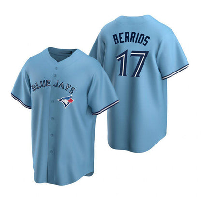 Toronto Blue Jays #17 Jose Berrios Powder Blue Alternate Cool Base Jersey Baseball Jerseys - Main View