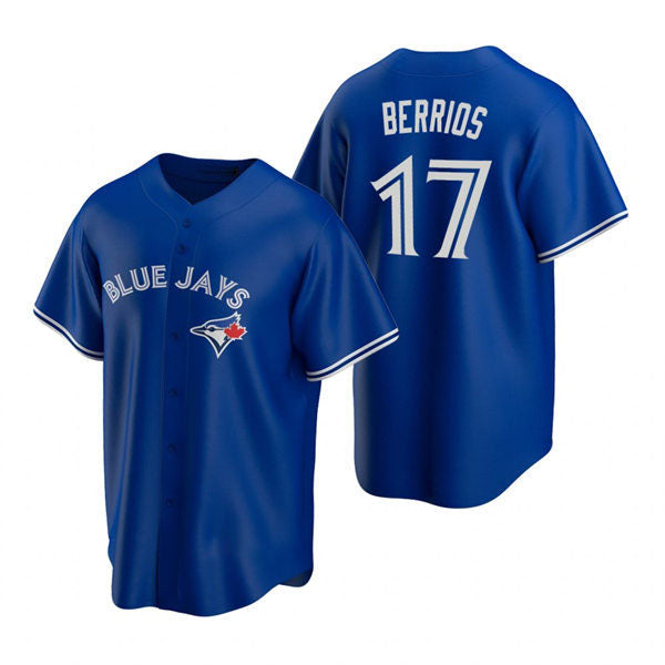 Toronto Blue Jays #17 Jose Berrios Royal Alternate Cool Base Jersey Baseball Jerseys - Main View