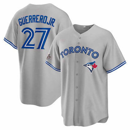 Toronto Blue Jays #27 Vladimir Guerrero Jr. 2025 All-Star Game Road Replica Player Jersey - Gray Stitched Baseball Jersey - Main View